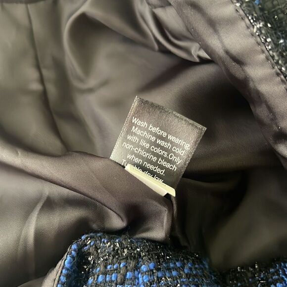 Blue and Black Tweed Skirt (Size: 9 Juniors) NWOT - Picture 6 of 6